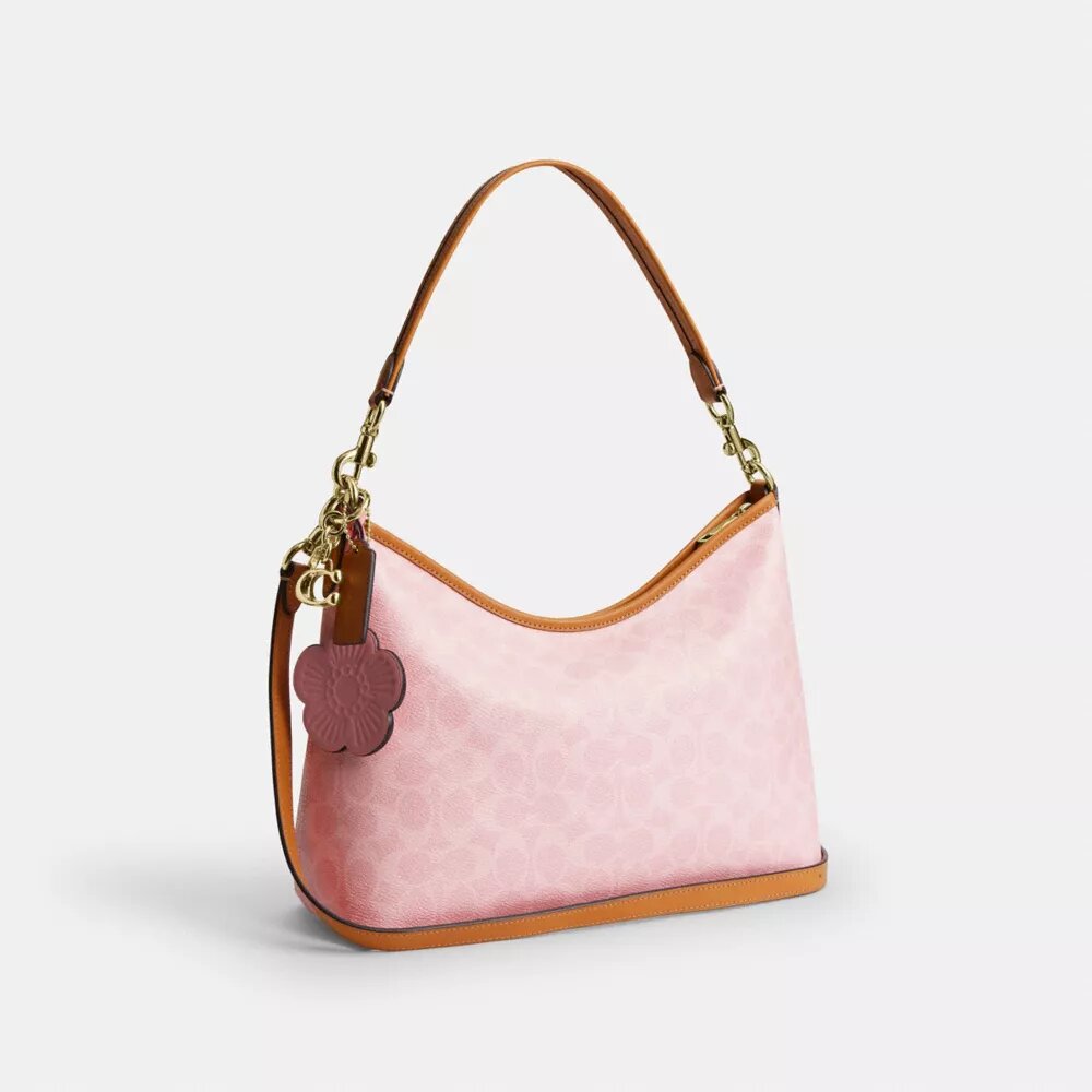 Laurel-schoudertas van Signature Canvas met bedels