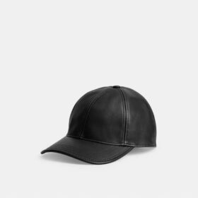 Leren baseballpet