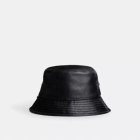 Leren buckethoed