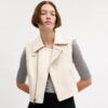 Leren motorgilet