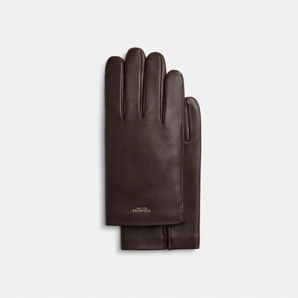 Leren tech-handschoenen voor heren