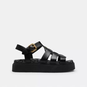 Lucy-zoolsandalen in kenmerkend jacquard