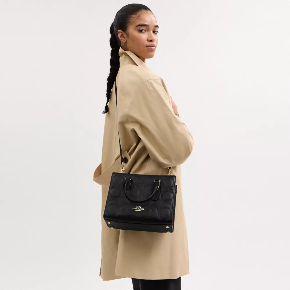 Maggie kleine Tote bag van kenmerkend leer