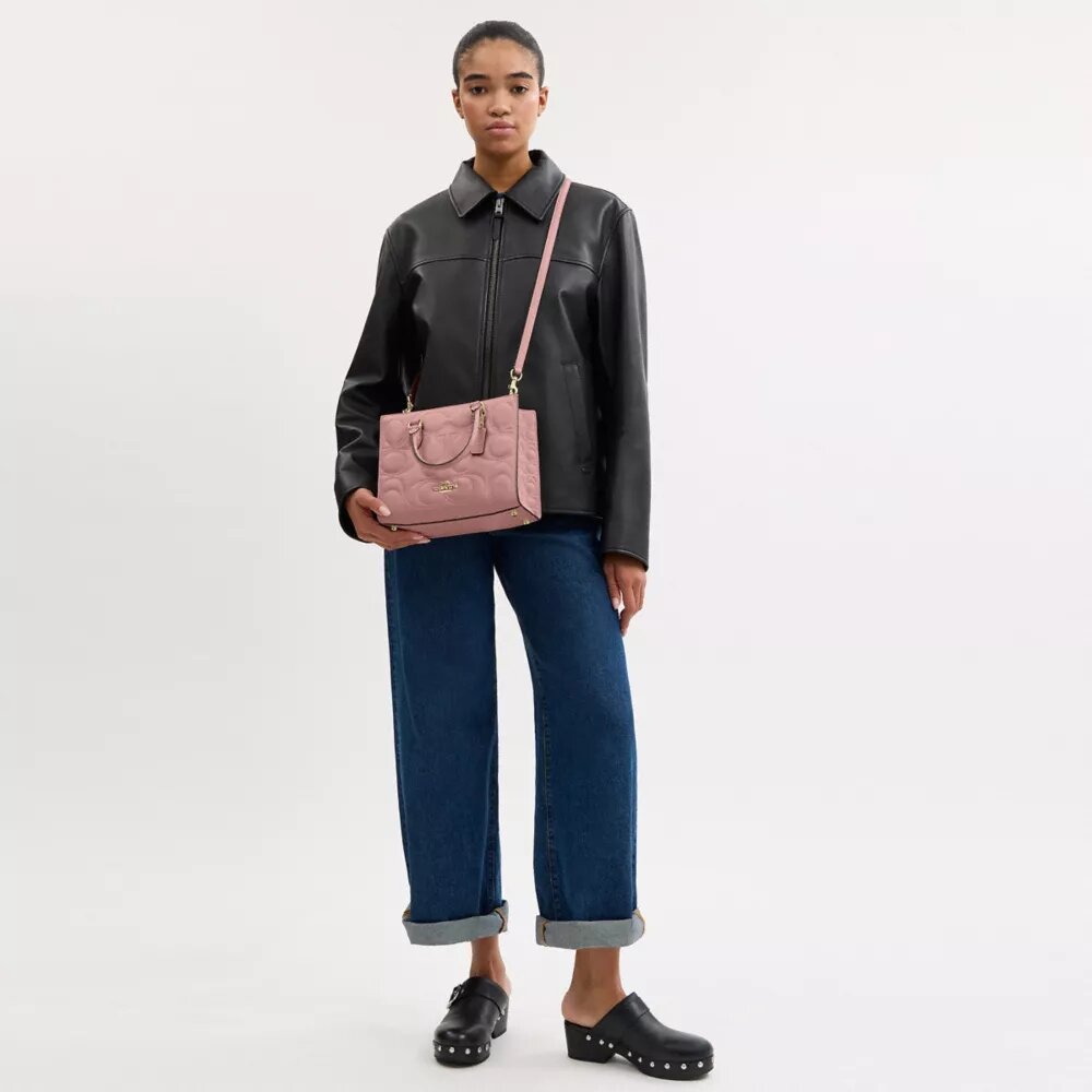 Maggie kleine Tote bag van kenmerkend leer