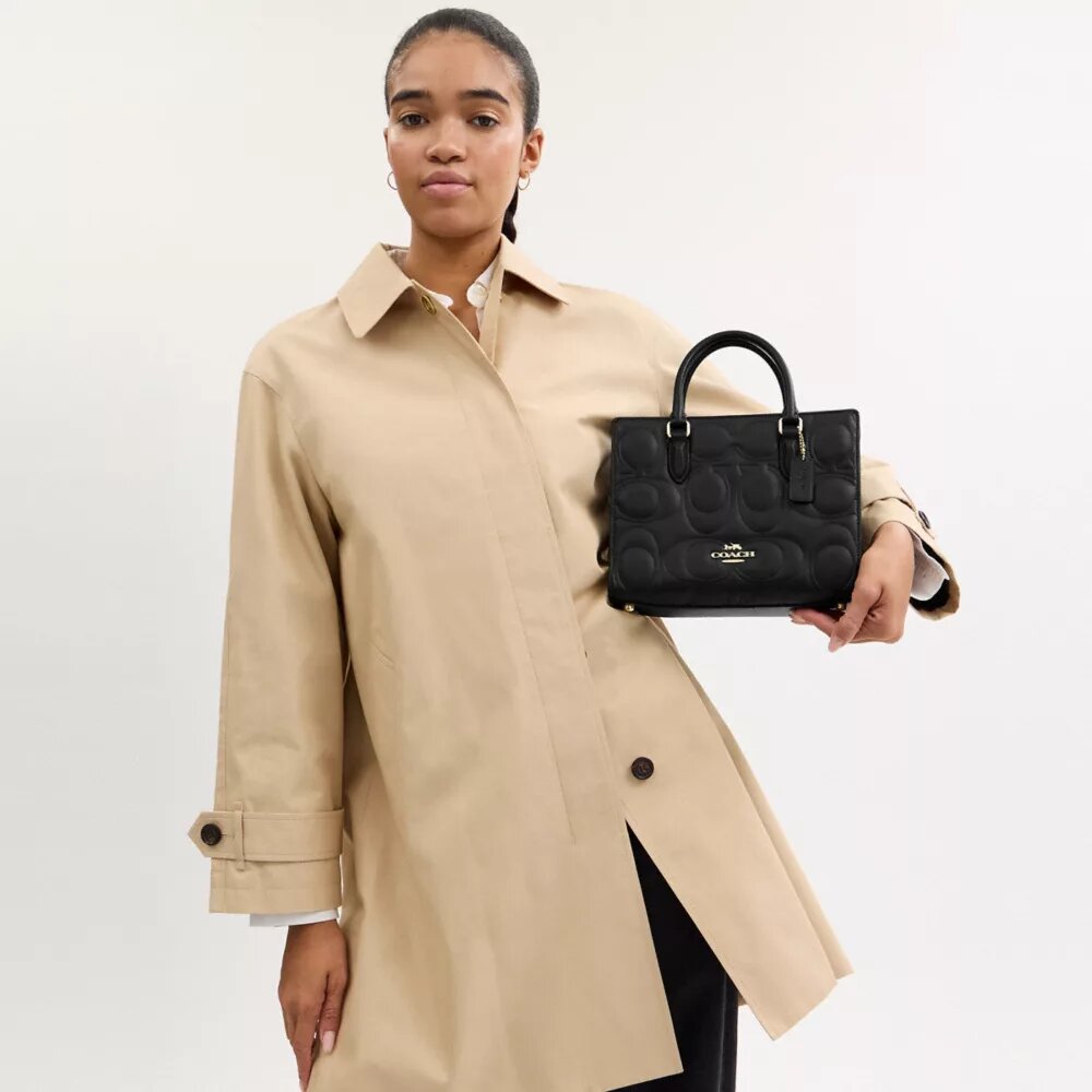 Maggie kleine Tote bag van kenmerkend leer