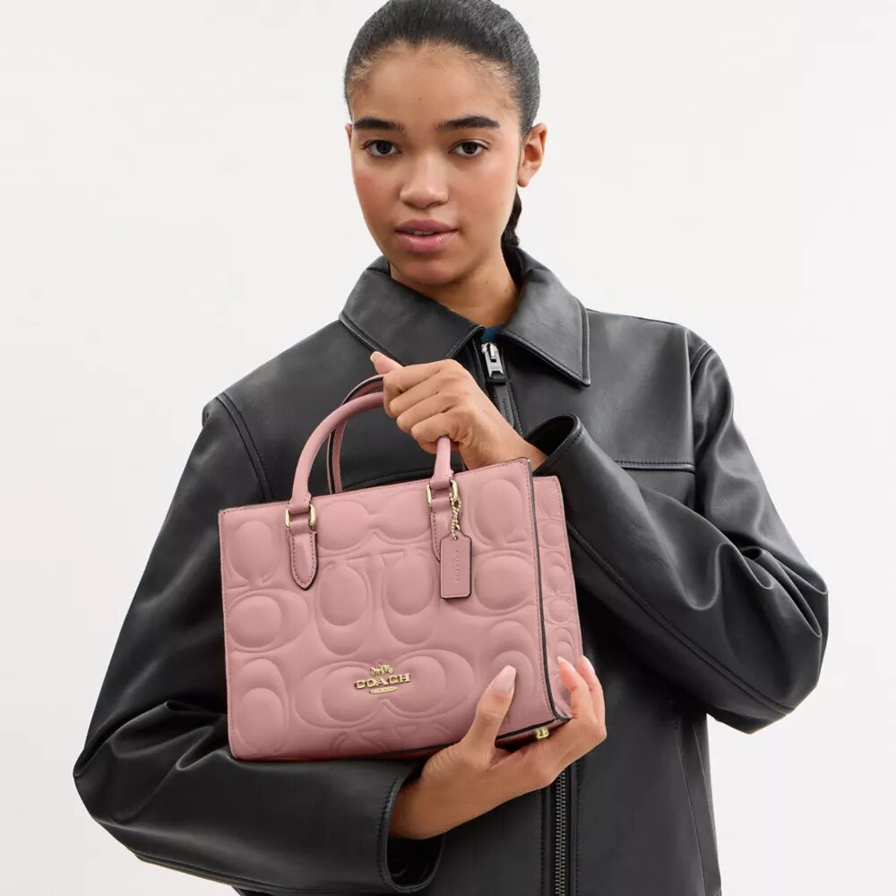 Maggie kleine Tote bag van kenmerkend leer