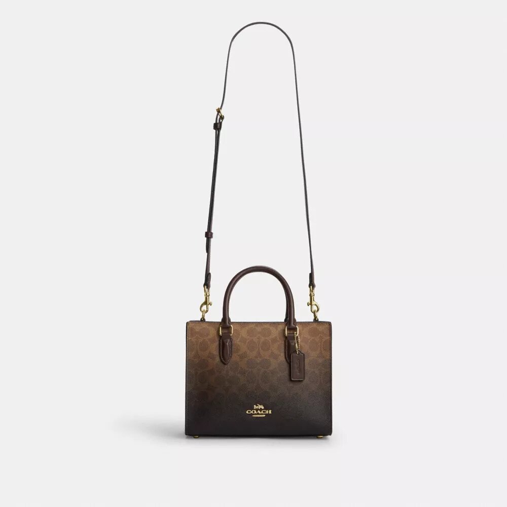 Maggie kleine Tote bag van ombré Signature Canvas