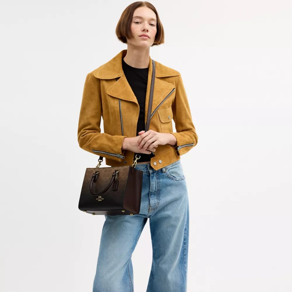Maggie kleine Tote bag van ombré Signature Canvas