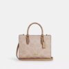 Maggie kleine Tote bag van Signature Canvas met blokprint