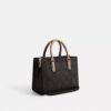 Maggie kleine Tote bag van Signature Canvas met blokprint