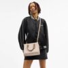Maggie kleine Tote bag van Signature Canvas met blokprint