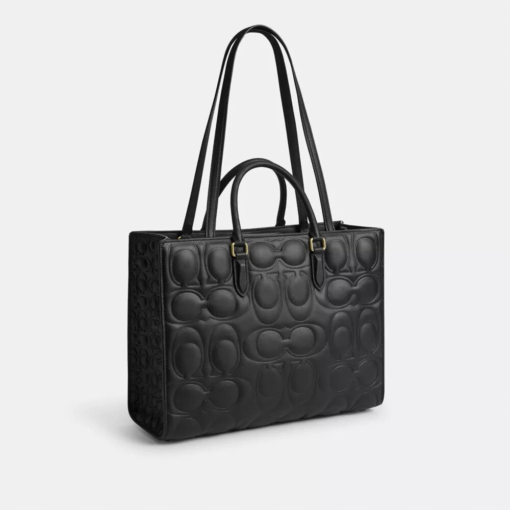 Maggie-tote bag van kenmerkend leer