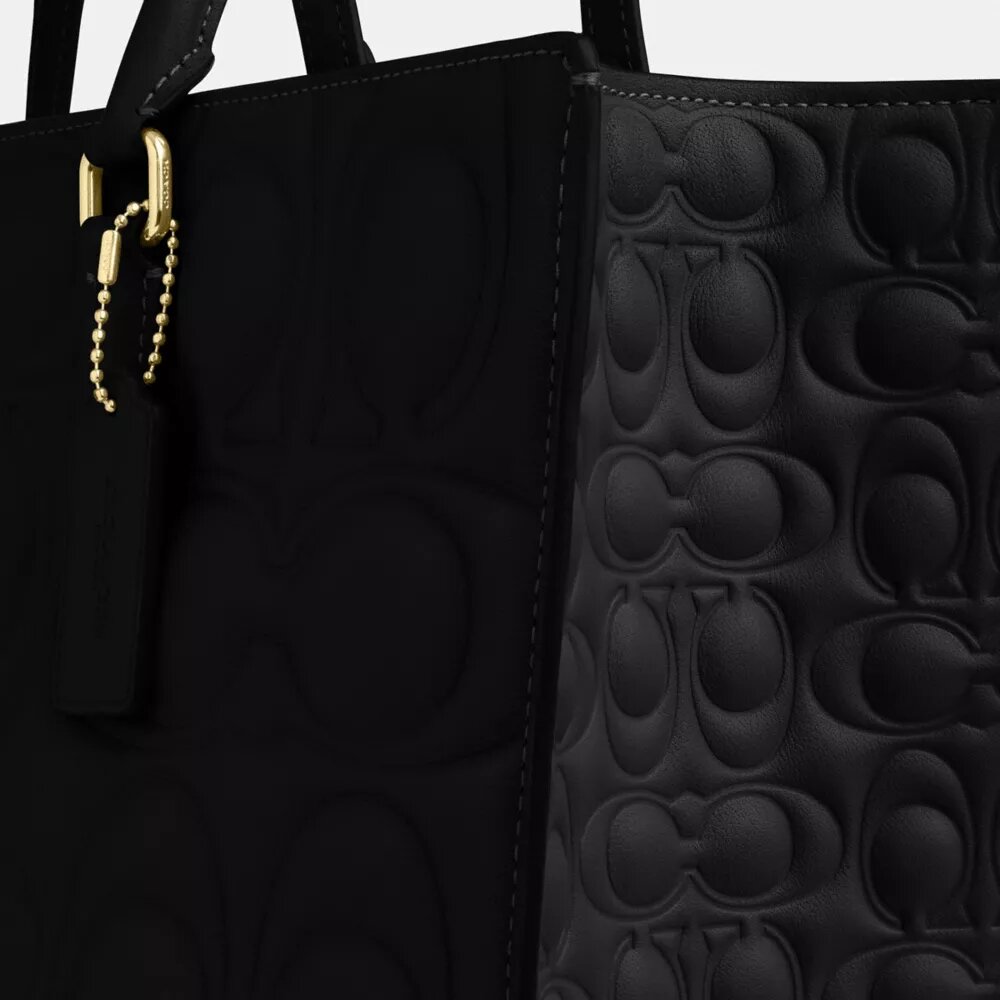 Maggie-tote bag van kenmerkend leer