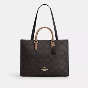 Maggie Tote bag van Signature Canvas met blokprint
