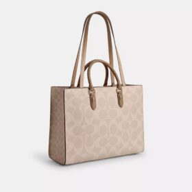 Maggie Tote bag van Signature Canvas met blokprint