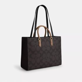 Maggie Tote bag van Signature Canvas met blokprint
