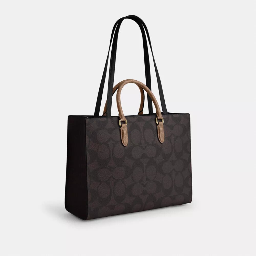 Maggie Tote bag van Signature Canvas met blokprint
