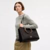 Maggie Tote bag van Signature Canvas met blokprint