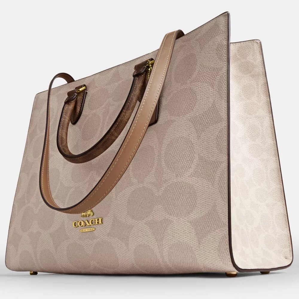 Maggie Tote bag van Signature Canvas met blokprint