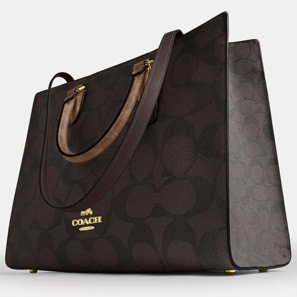 Maggie Tote bag van Signature Canvas met blokprint
