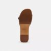 Margot houten sandal in kenmerkend jacquard