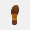 Margot houten sandalen met kenmerkend denim-patchwork