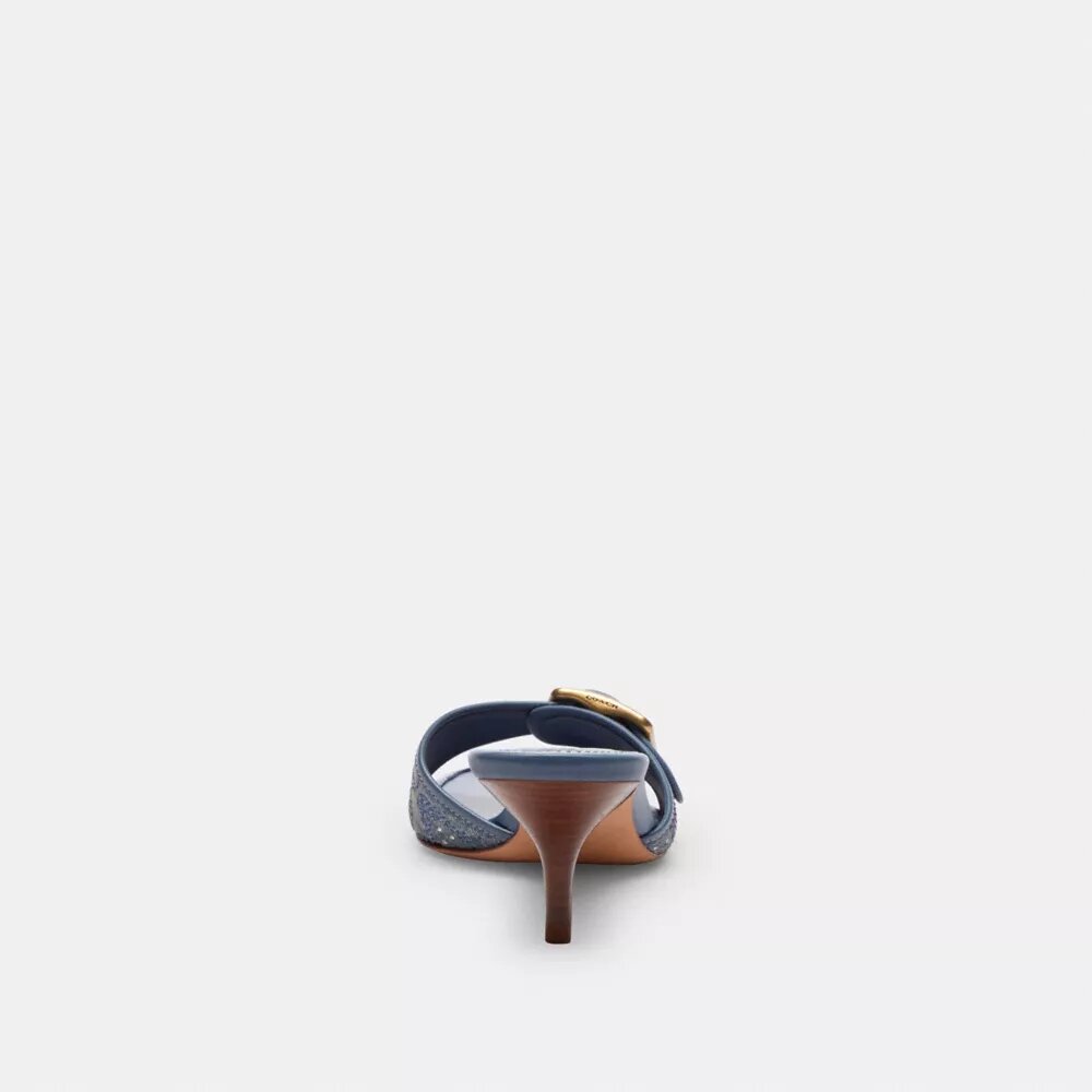 Margot-sandalen in Crystal Signature Denim