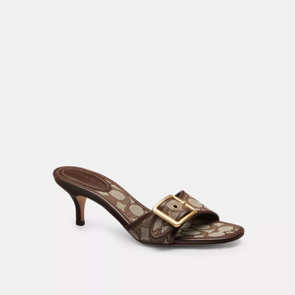 Margot-sandalen in kenmerkend jacquard