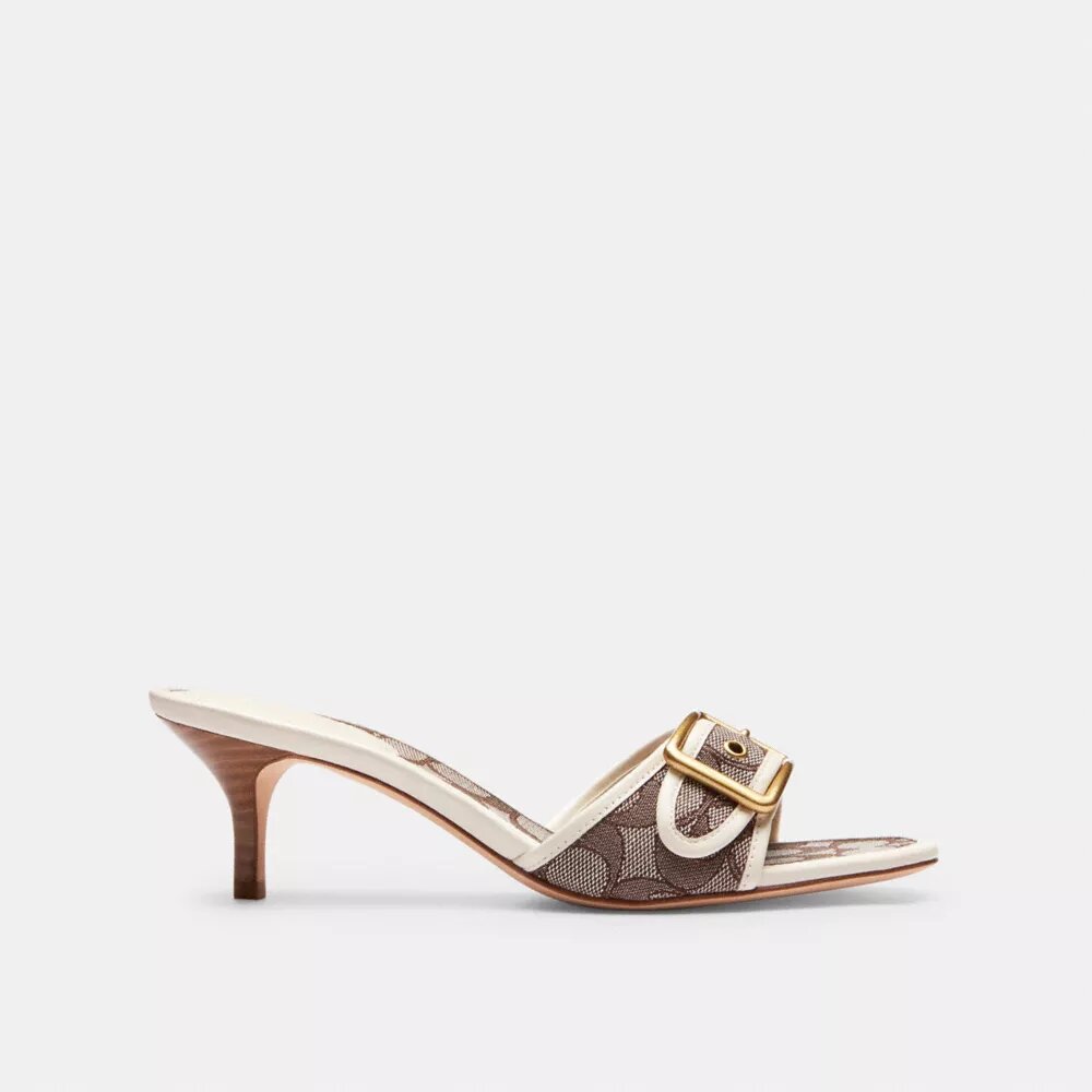 Margot-sandalen in kenmerkend jacquard