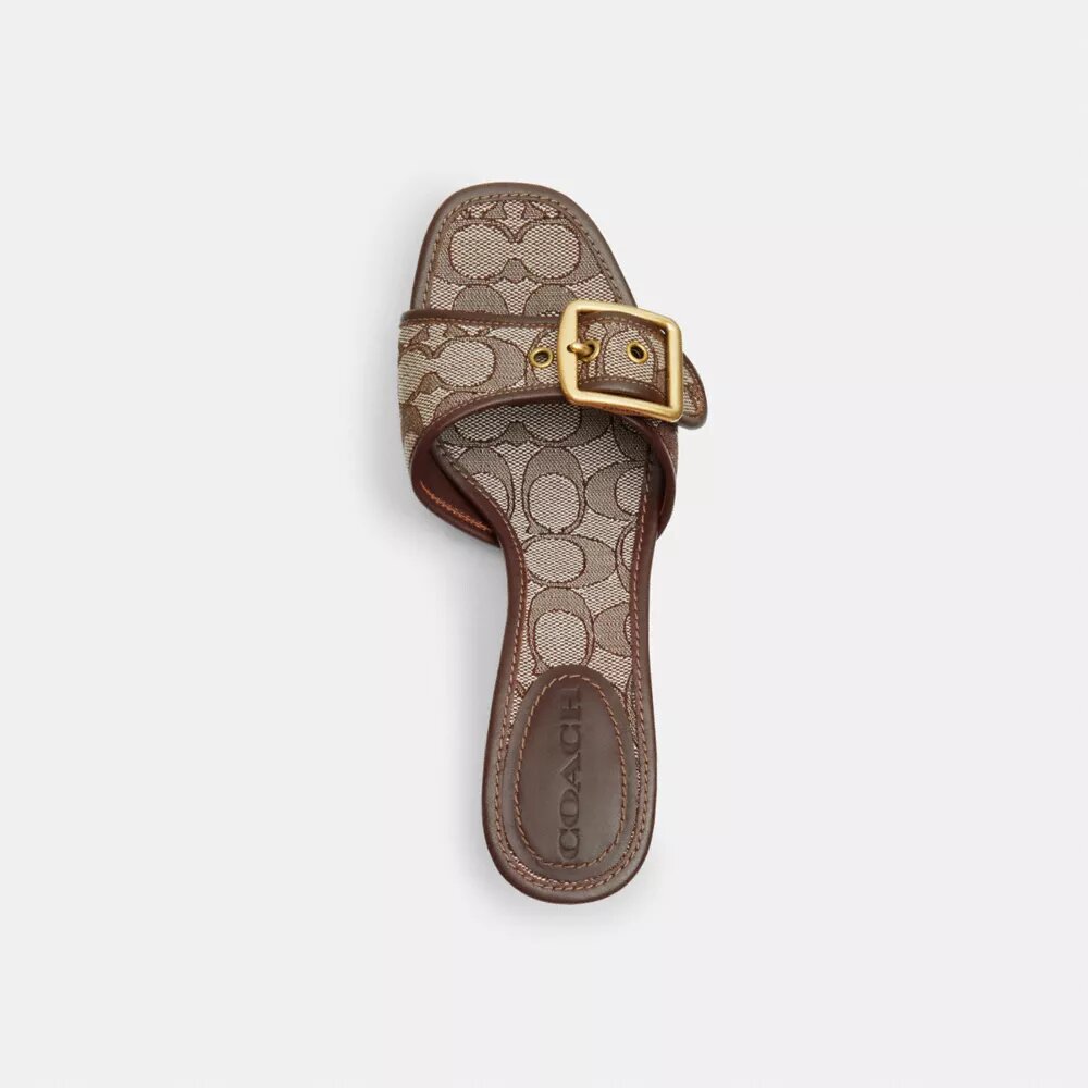 Margot-sandalen in kenmerkend jacquard