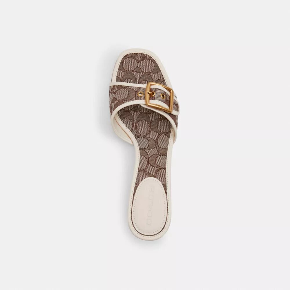 Margot-sandalen in kenmerkend jacquard