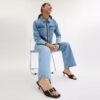 Margot-sandalen in kenmerkend jacquard