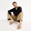 Margot-sandalen in kenmerkend jacquard