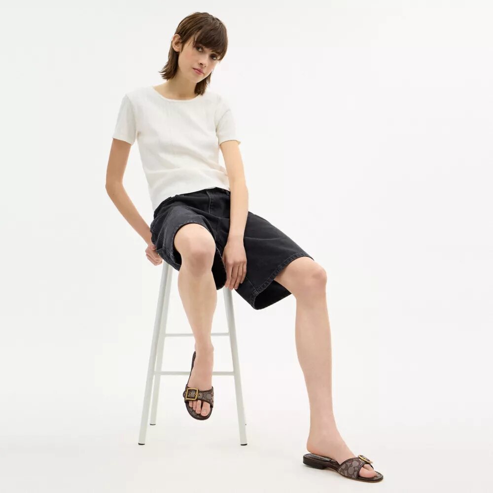Margot-sandalen in kenmerkend jacquard