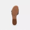 Margot-sandalen platte in Crystal Signature Denim