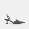 Margot-slingbacks in Crystal Signature Denim
