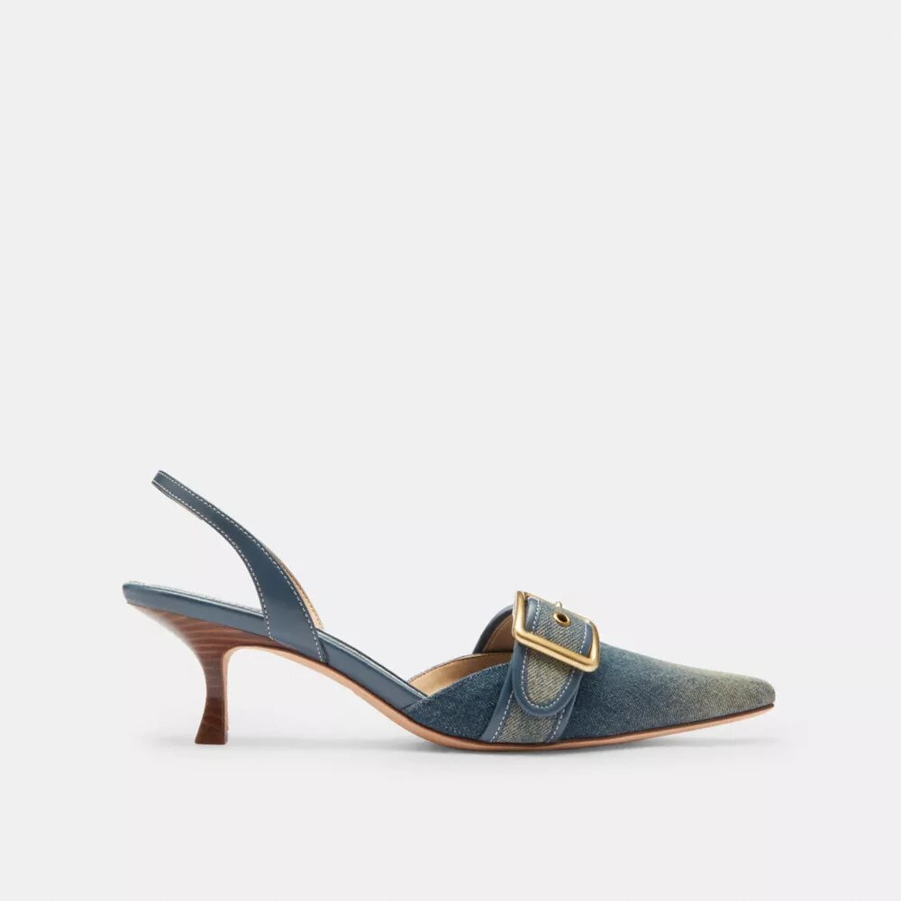Margot-slingbacks in ‘Loved Denim’
