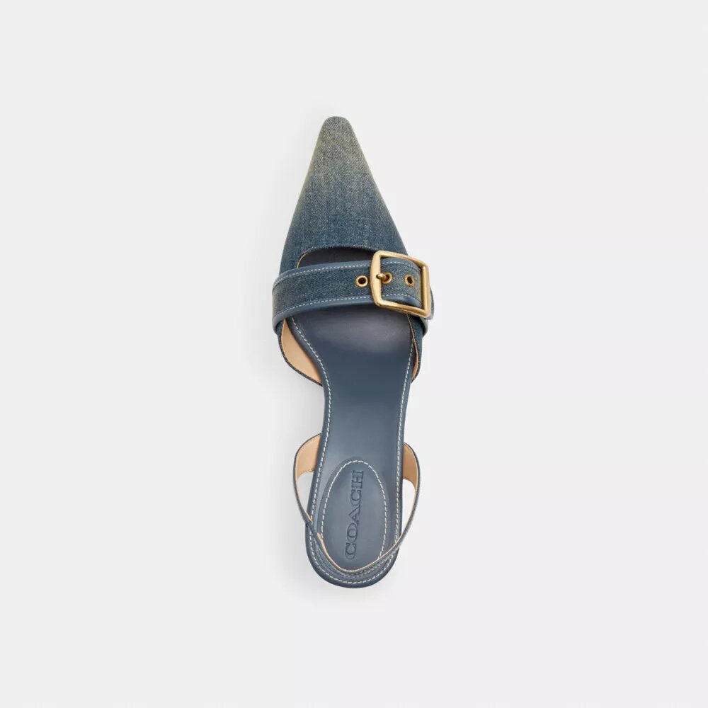 Margot-slingbacks in ‘Loved Denim’
