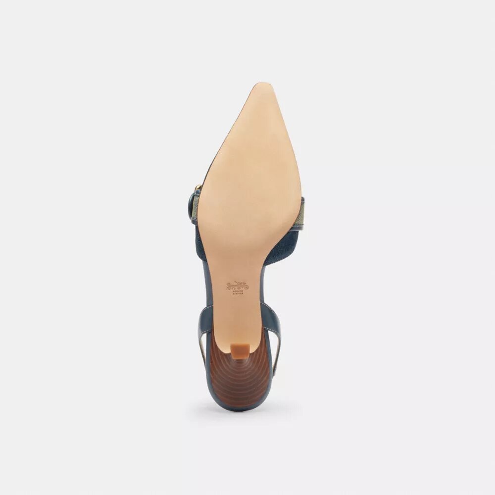 Margot-slingbacks in ‘Loved Denim’