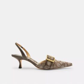 Margot-slingbacks van kenmerkend jacquard