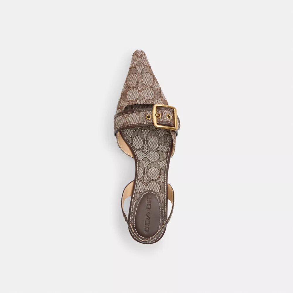 Margot-slingbacks van kenmerkend jacquard