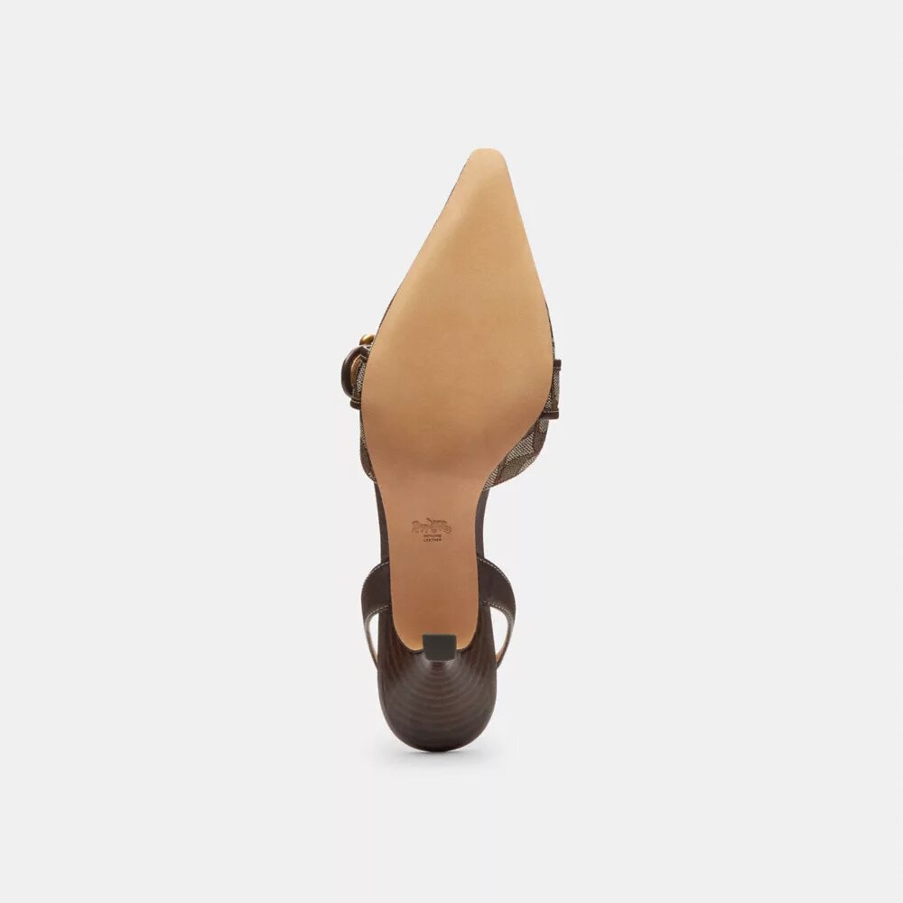 Margot-slingbacks van kenmerkend jacquard