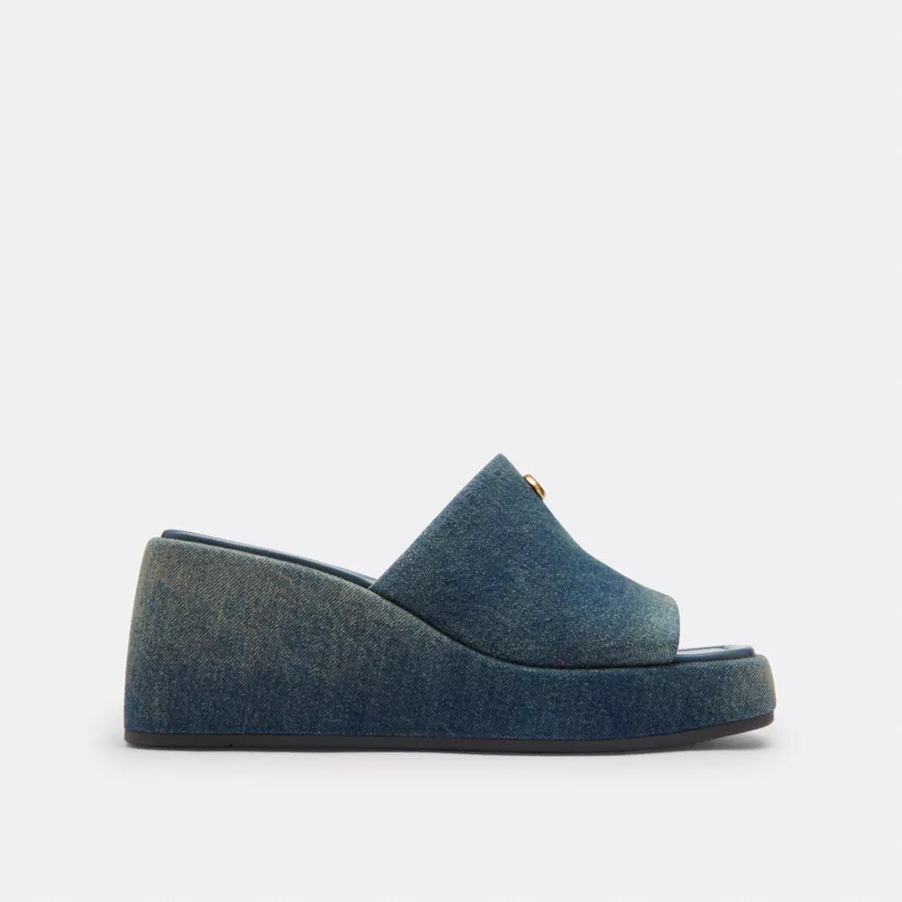 Marie-Plateausandalen in ‘Loved Denim’