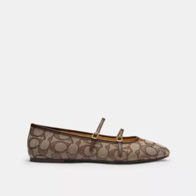 Mary Janes met dubbele gesp in kenmerkend jacquard