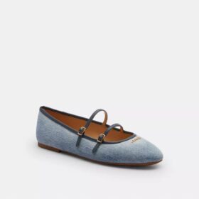 Mary Janes met dubbele gesp in Loved Denim