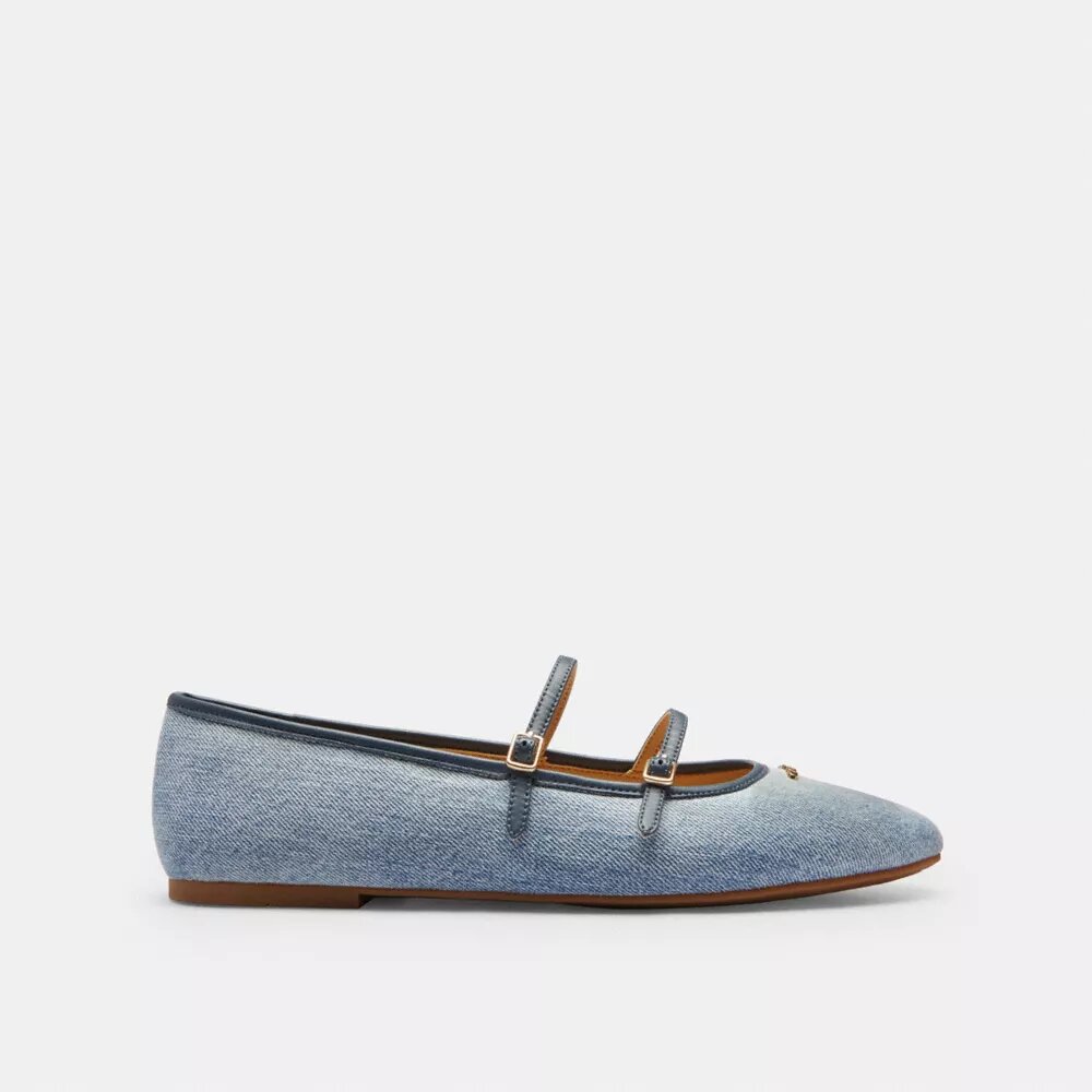 Mary Janes met dubbele gesp in Loved Denim