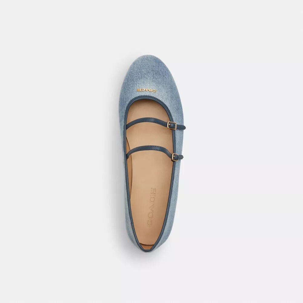 Mary Janes met dubbele gesp in Loved Denim