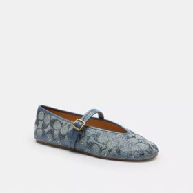 Mary Janes van Crystal Signature Denim
