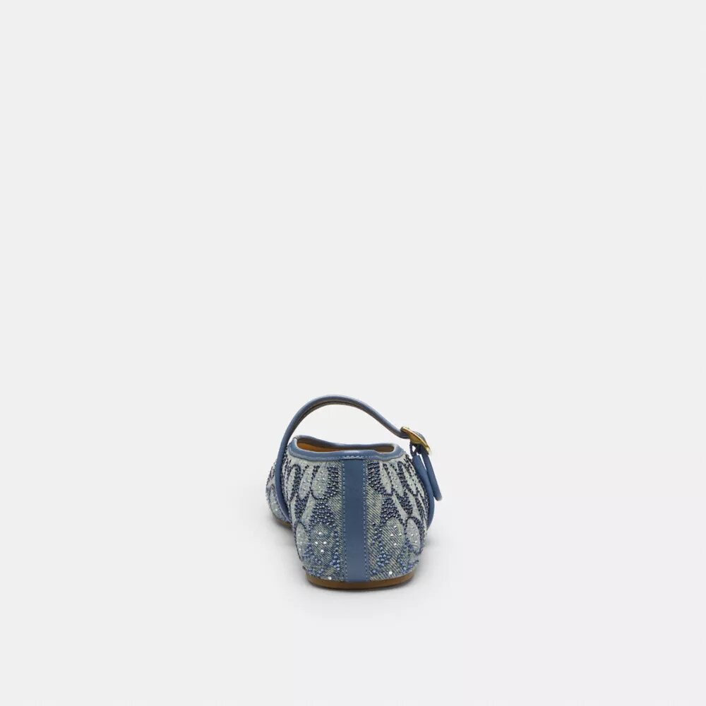 Mary Janes van Crystal Signature Denim