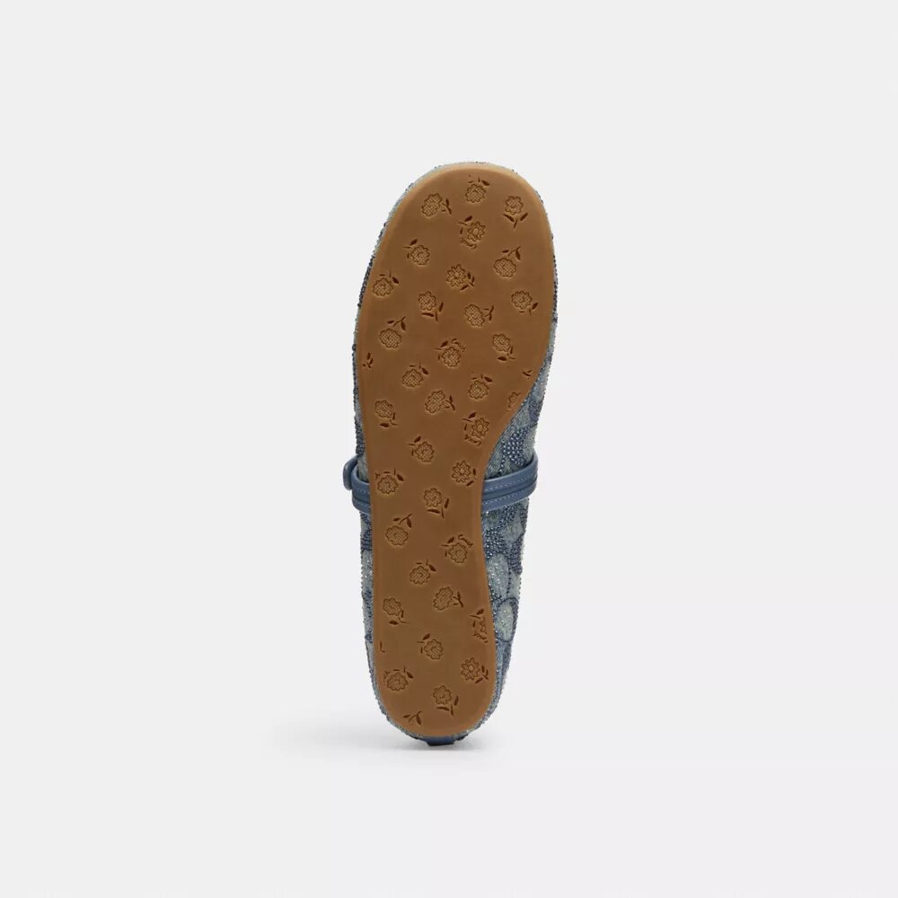 Mary Janes van Crystal Signature Denim